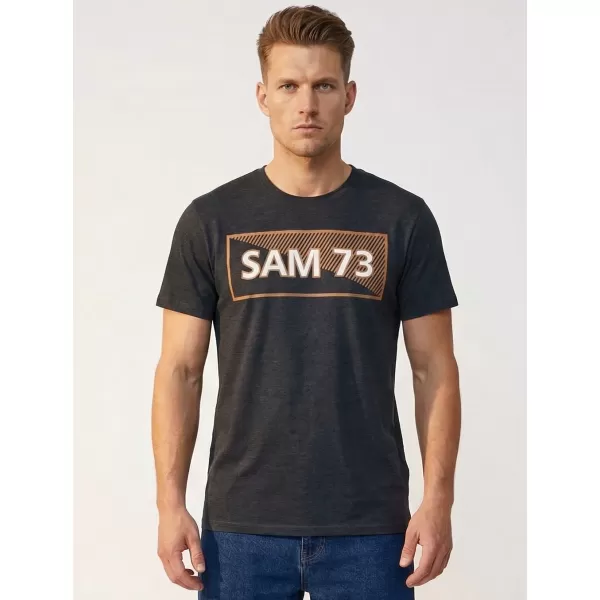  Мъжка тениска SAM 73 FENRI MT 814 ЧЕРЕН 