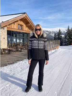 Дамско зимно яке KIXMI OLINDA ЧЕРЕН