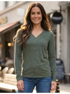 Дамска тениска ALTISPORT PAFIA LTSY940 ЗЕЛЕНО