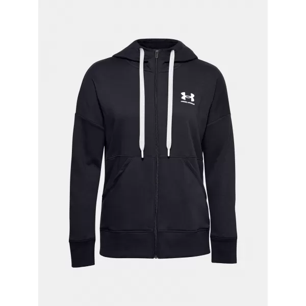  Дамски суичър UNDER ARMOUR RIVAL FLEECE FZ HOODIE 1356400-001 ЧЕРЕН 
