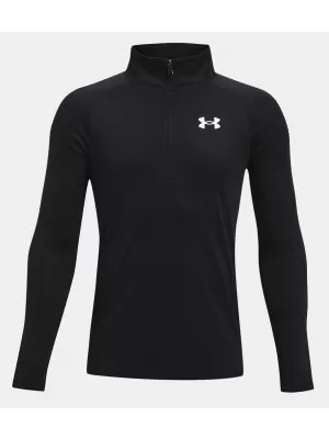 Момчешка тениска UNDER ARMOUR TECH 2.0 1/2 ZIP 1363286-001 ЧЕРЕН