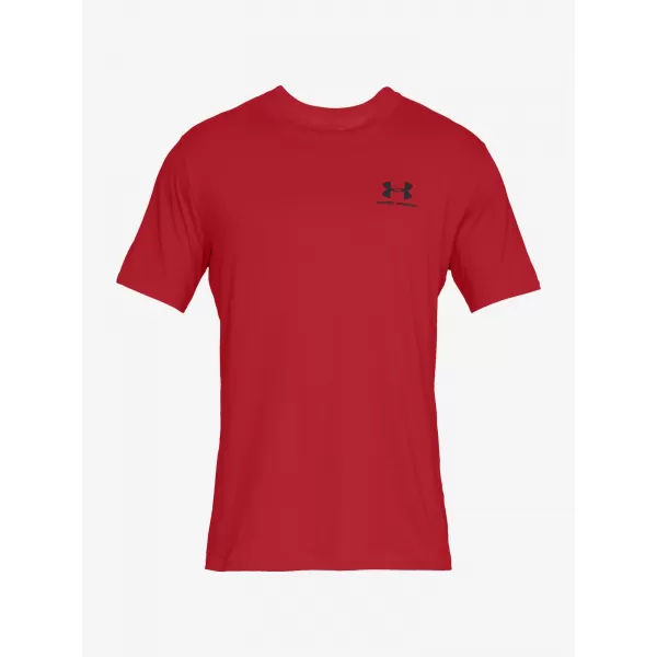  Мъжка тениска UNDER ARMOUR SPORTSTYLE LEFT CHEST SS 1326799-600 ЧЕРВЕНО 