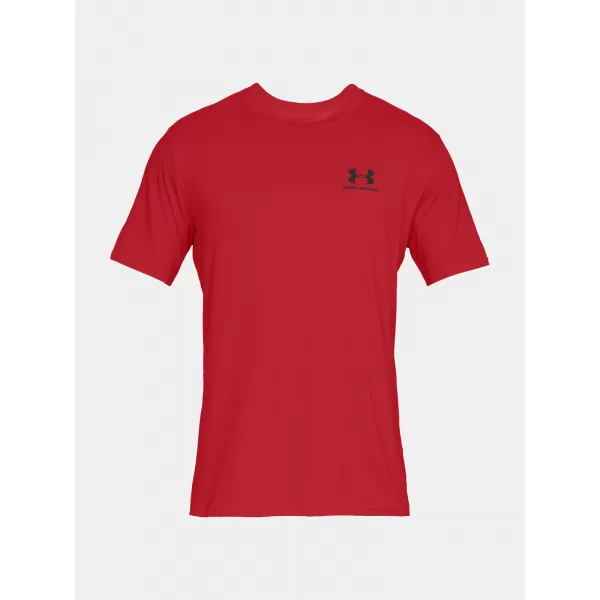  Мъжка тениска UNDER ARMOUR SPORTSTYLE LEFT CHEST SS 1326799-600 ЧЕРВЕНО 
