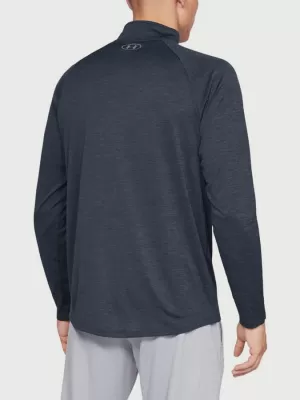 Мъжка тениска UNDER ARMOUR TECH 2.0 1/2 ZIP 1328495-409 СИНЬО