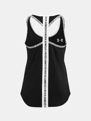 Потник за момиче UNDER ARMOUR KNOCKOUT TANK 1363374-001 ЧЕРЕН