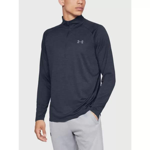  Мъжка тениска UNDER ARMOUR TECH 2.0 1/2 ZIP 1328495-409 СИНЬО 