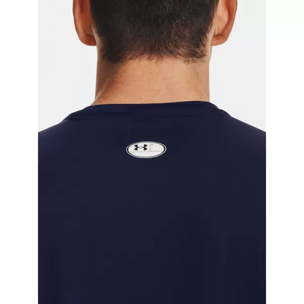  Мъжка тениска UNDER ARMOUR HG ARMOUR FITTED SS 1361683-410 СИНЬО 