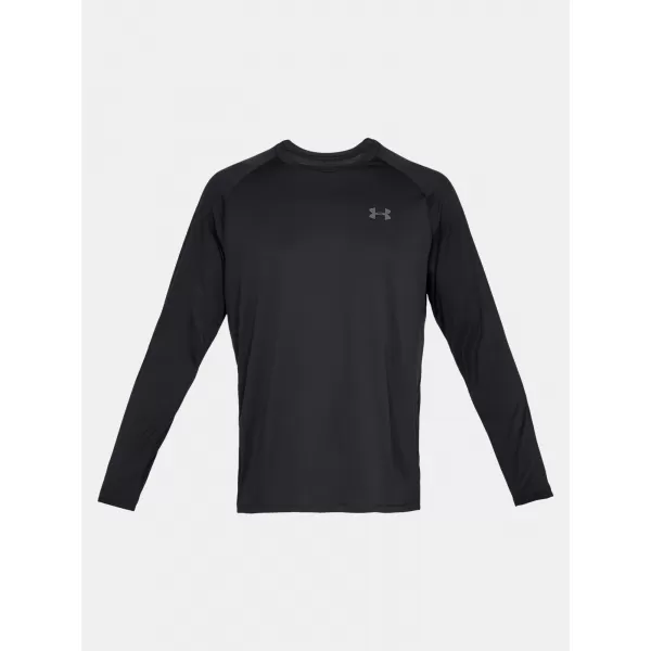  Мъжка тениска UNDER ARMOUR TECH 2.0 LS 1328496-001 ЧЕРЕН 