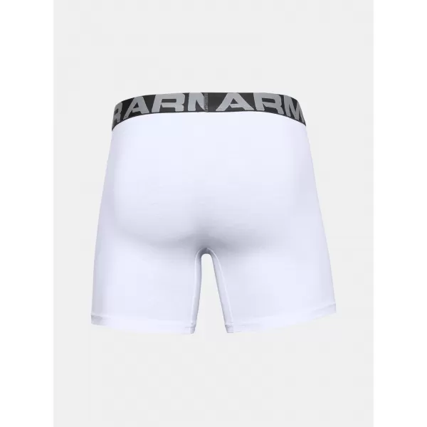  Мъжки боксерки UNDER ARMOUR CHARGED COTTON 6IN 3 PACK 1363617-100 БЯЛО 
