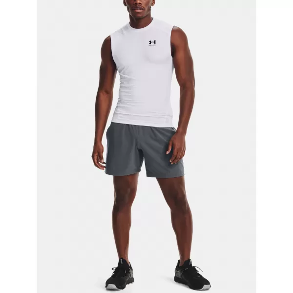  Мъжки компресионен потник UNDER ARMOUR HG ARMOUR COMP SL 1361522-100 БЯЛО 