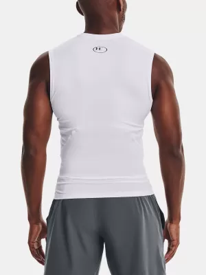 Мъжки компресионен потник UNDER ARMOUR HG ARMOUR COMP SL 1361522-100 БЯЛО