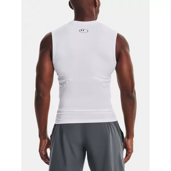  Мъжки компресионен потник UNDER ARMOUR HG ARMOUR COMP SL 1361522-100 БЯЛО 