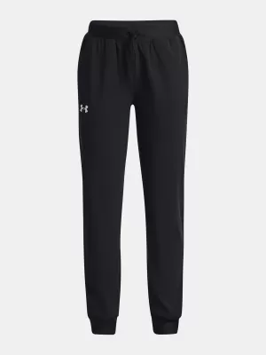 Панталони за момичета UNDER ARMOUR ARMOUR SPORT WOVEN STORM PANT 1373004-001 ЧЕРЕН