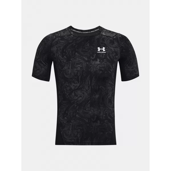  Мъжка тениска UNDER ARMOUR UA HG ARMOUR COMP PRINT SS 1370324-001 ЧЕРЕН 