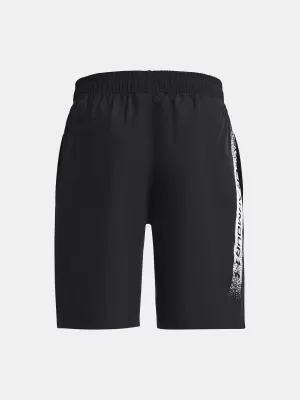 Къси панталонки за момчета UNDER ARMOUR UA WOVEN GRAPHIC SHORTS 1370178-003 ЧЕРЕН