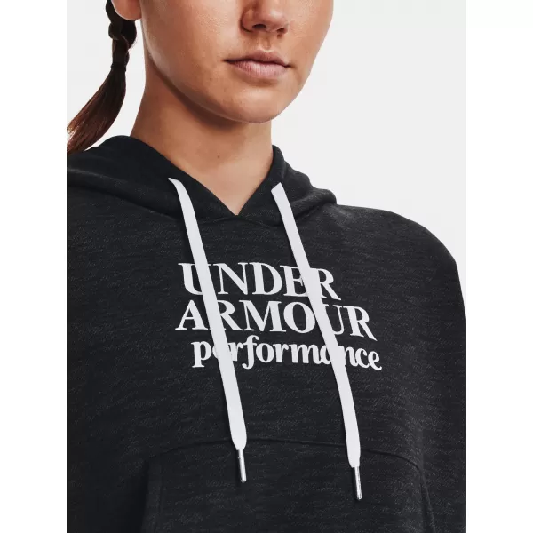  Дамски суичър UNDER ARMOUR ESSENTIAL SCRIPT HOODIE 1374107-001 ЧЕРЕН 