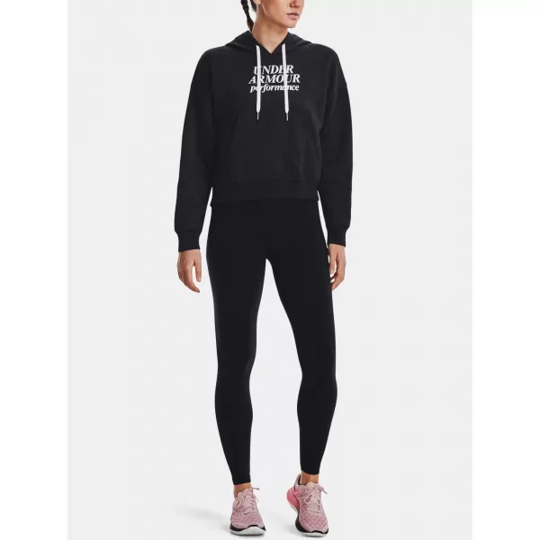  Дамски суичър UNDER ARMOUR ESSENTIAL SCRIPT HOODIE 1374107-001 ЧЕРЕН 