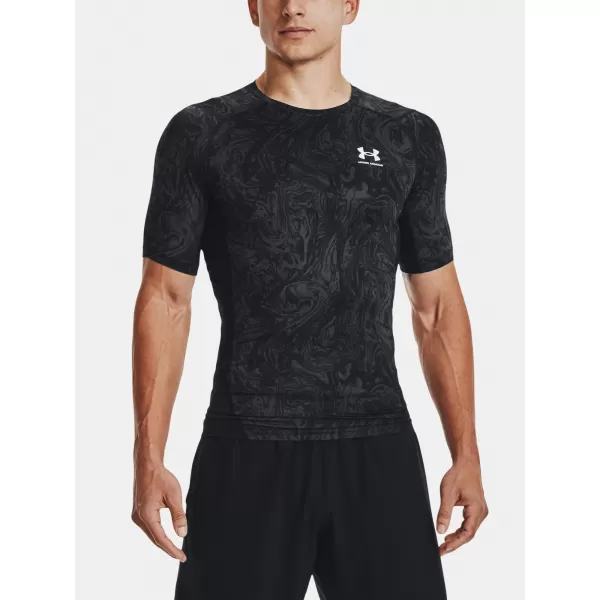  Мъжка тениска UNDER ARMOUR UA HG ARMOUR COMP PRINT SS 1370324-001 ЧЕРЕН 
