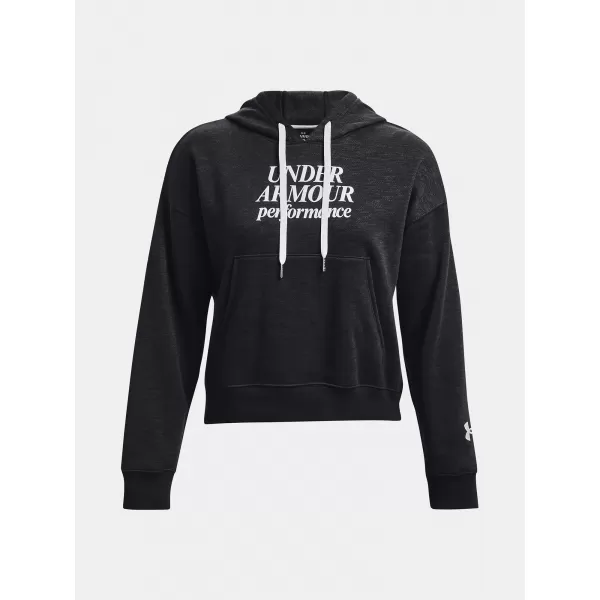 Дамски суичър UNDER ARMOUR ESSENTIAL SCRIPT HOODIE 1374107-001 ЧЕРЕН 