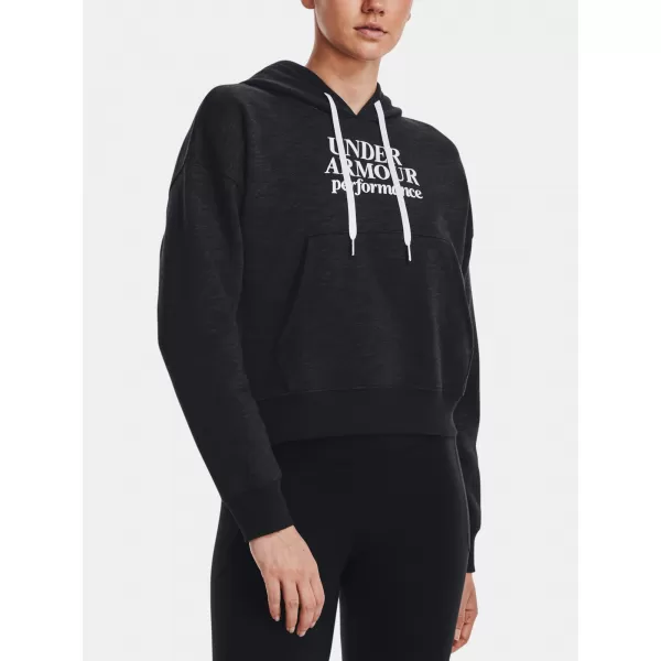 Дамски суичър UNDER ARMOUR ESSENTIAL SCRIPT HOODIE 1374107-001 ЧЕРЕН 