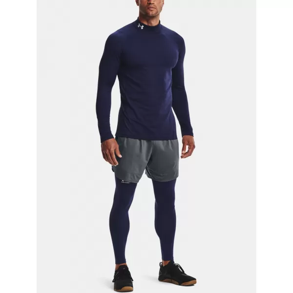 Мъжка тениска UNDER ARMOUR UA CG ARMOUR FITTED MOCK 1366066-410 СИНЬО 