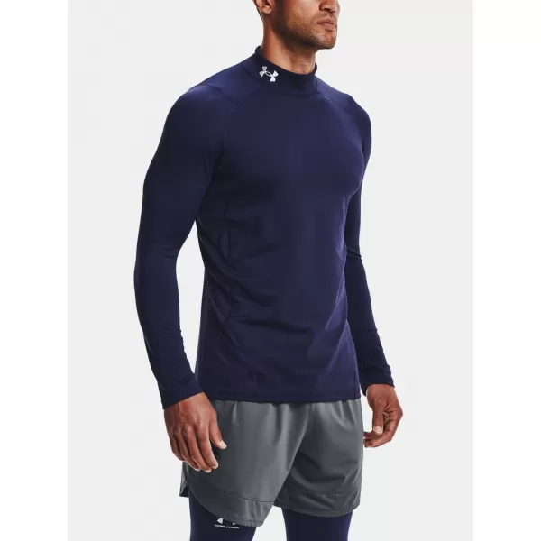 Мъжка тениска UNDER ARMOUR UA CG ARMOUR FITTED MOCK 1366066-410 СИНЬО 