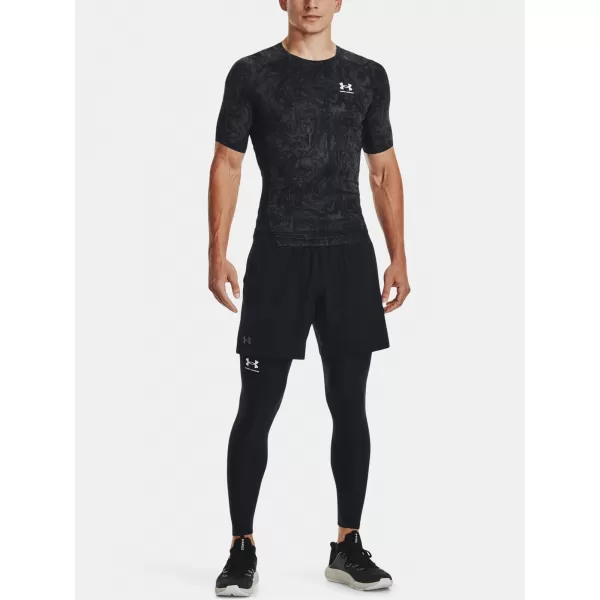  Мъжка тениска UNDER ARMOUR UA HG ARMOUR COMP PRINT SS 1370324-001 ЧЕРЕН 