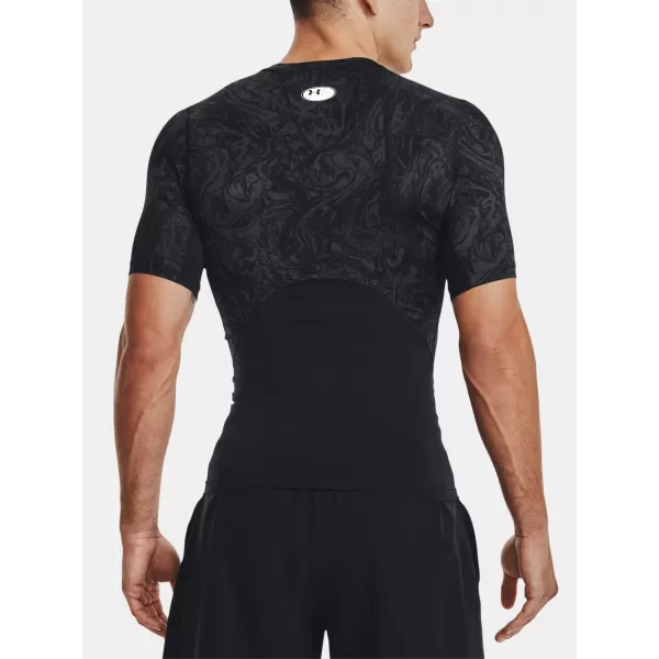  Мъжка тениска UNDER ARMOUR UA HG ARMOUR COMP PRINT SS 1370324-001 ЧЕРЕН 