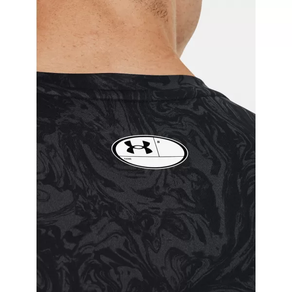  Мъжка тениска UNDER ARMOUR UA HG ARMOUR COMP PRINT SS 1370324-001 ЧЕРЕН 