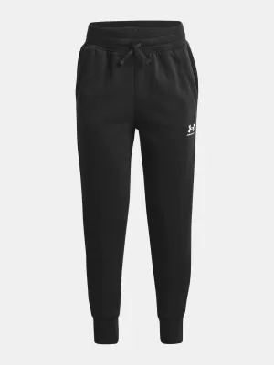 Панталони за момичета UNDER ARMOUR RIVAL FLEECE LU JOGGERS 1373133-001 ЧЕРЕН