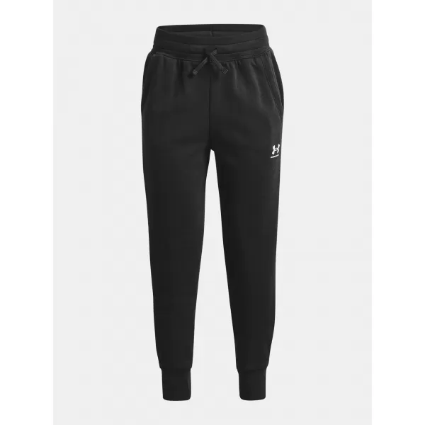  Панталони за момичета UNDER ARMOUR RIVAL FLEECE LU JOGGERS 1373133-001 ЧЕРЕН 