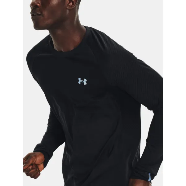  Мъжка тениска UNDER ARMOUR UA SEAMLESS RUN LS 1366500-001 ЧЕРЕН 