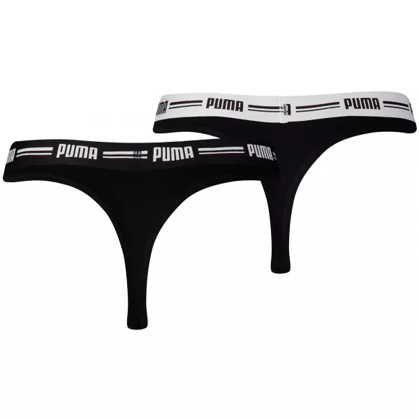 Дамски бикини PUMA WOMEN STRING 2P PACK 90785403 ЧЕРЕН 