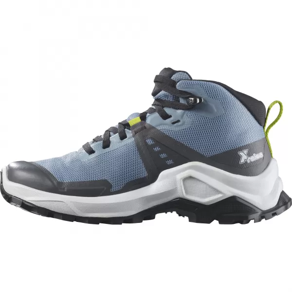  Детски обувки SALOMON X RAISE MID GORE-TEX L47071600 ИЗБЛЕДНЯЛ ДЕНИМ/ИНДИГО ОВЕСАРКА/КИСЕЛА ВАР 