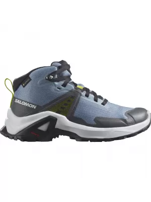 Детски обувки SALOMON X RAISE MID GORE-TEX L47071600 ИЗБЛЕДНЯЛ ДЕНИМ/ИНДИГО ОВЕСАРКА/КИСЕЛА ВАР
