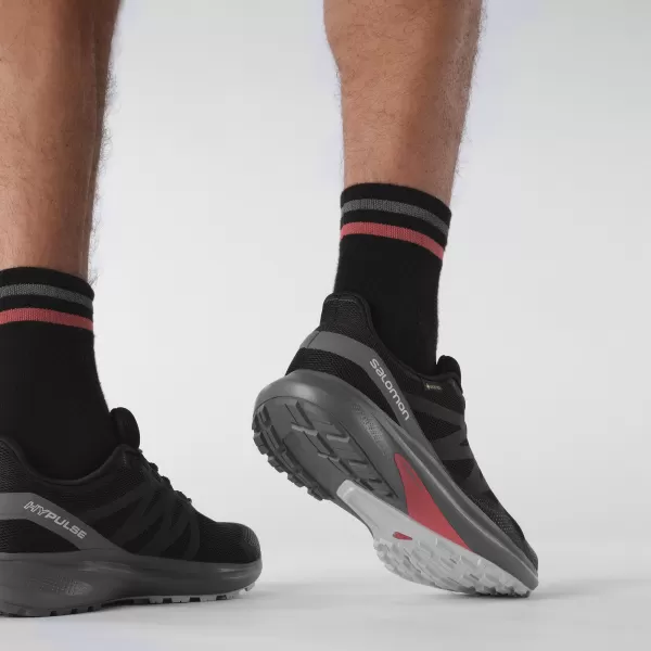  Мъжки обувки SALOMON HYPULSE GORE-TEX L41595900 ЧЕРНО/ТИХА СЯНКА/ЛУННА СКАЛА 