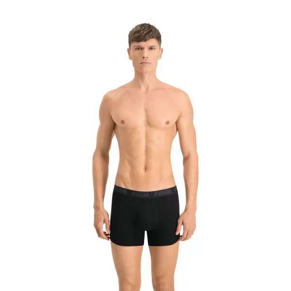  Мъжки боксерки PUMA BASIC BOXER 2P 88886958 ЧЕРНО/ЧЕРНО 