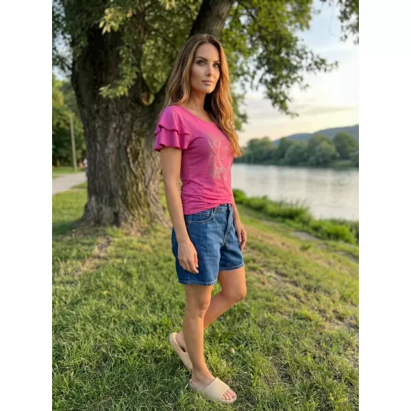  Дамска тениска KIXMI PAMMI РОЗОВО 