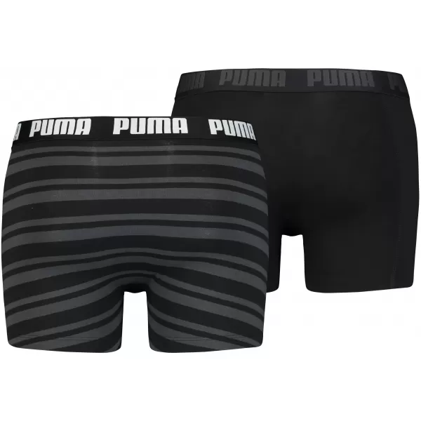  Мъжки боксерки PUMA HERITAGE STRIPE BOXER 2P 90783805 ЧЕРЕН 