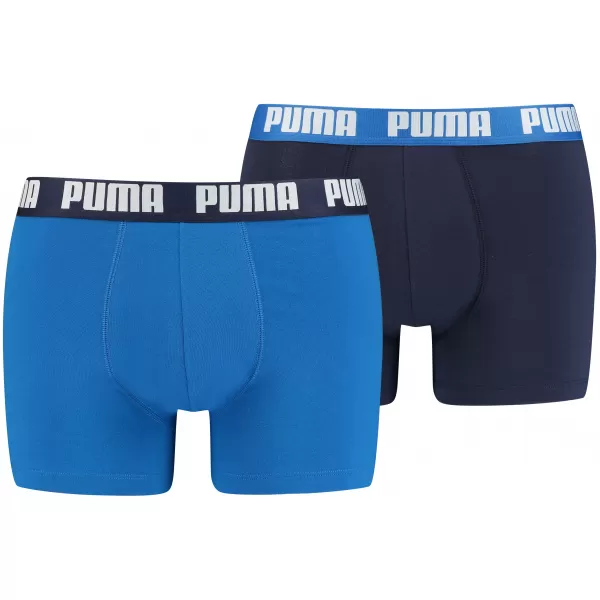  Мъжки боксерки PUMA BASIC BOXER 2P 88886960 ИСТИНСКО СИНЬО 