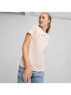 Дамска тениска PUMA ESS+ ANIMAL TEE 673687-66 РОЗОВО