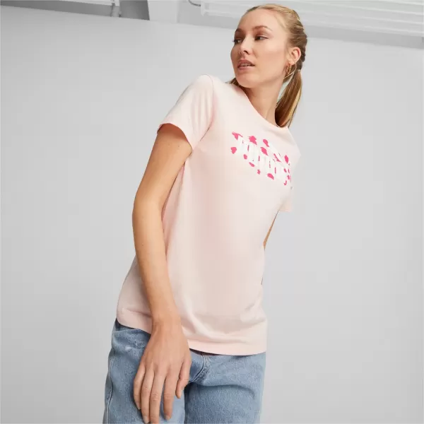  Дамска тениска PUMA ESS+ ANIMAL TEE 673687-66 РОЗОВО 