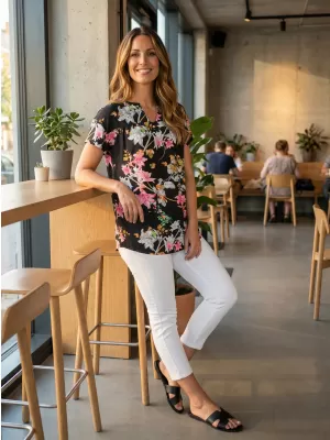 Дамска блуза KIXMI PALILA ЧЕРЕН