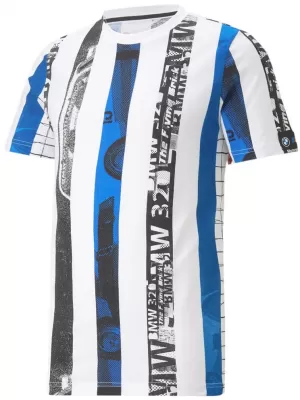 Мъжка тениска PUMA BMW MMS STRIPED TEE 538139-02 БЯЛО
