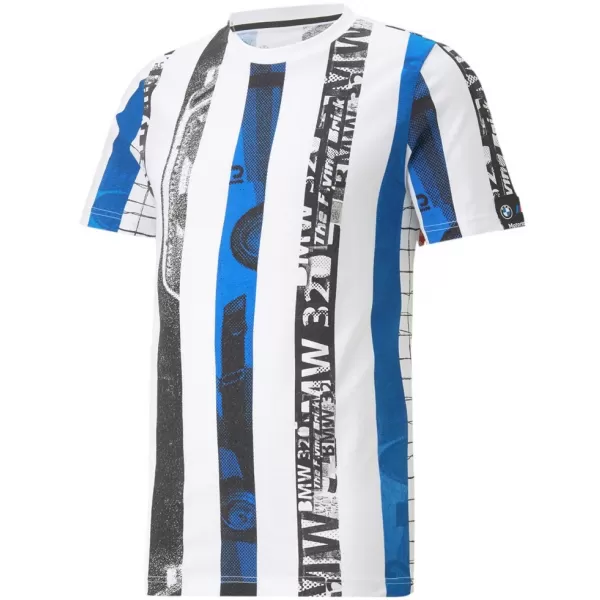  Мъжка тениска PUMA BMW MMS STRIPED TEE 538139-02 БЯЛО 