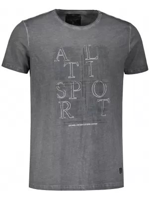 Мъжка тениска ALTISPORT ARIEN ТЪМНО СИВ