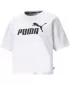 Дамски съкратен топ PUMA ESS CROPPED LOGO TEE 586866-02 БЯЛО