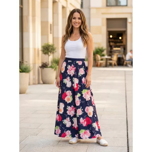  Дамска пола KIXMI PEONY ТЪМНО СИНЬО 