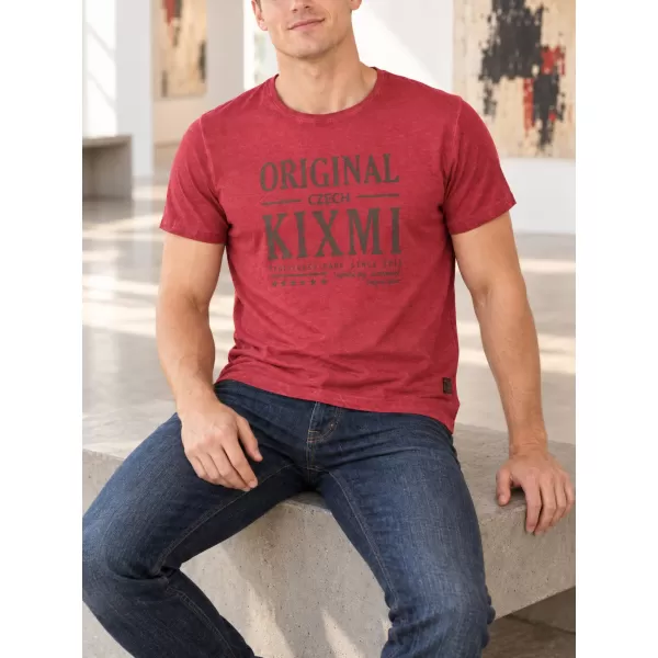  Мъжка тениска KIXMI PELTON БОРДО 