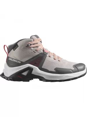 Детски обувки SALOMON X RAISE MID GORE-TEX L47071500 ПЕПЕЛ ОТ РОЗИ/ПРАСКОВА БЕЖОВО/ЧАЕНА РОЗА